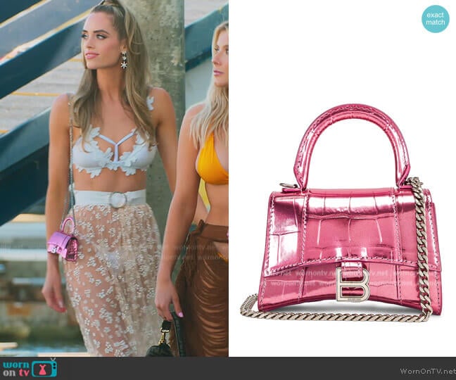 Balenciaga Nano Hourglass Bag worn by Alexandra Jarvis (Alexandra Jarvis) on Selling the OC