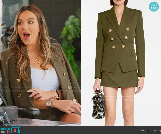 Balmain Wool Blazer worn by Alex Halll (Alex Hall) on Selling the OC