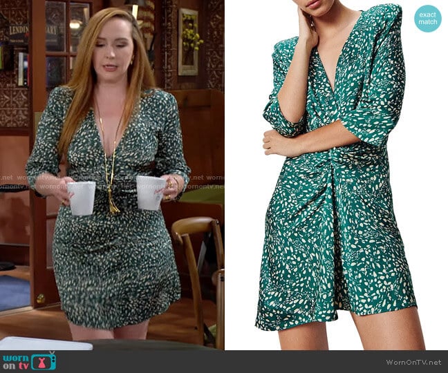 ba&sh Erika Dress worn by Mariah Copeland (Camryn Grimes) on The Young and the Restless