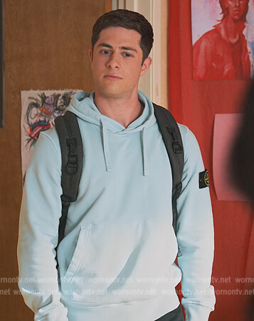 Ben’s blue hoodie on Never Have I Ever