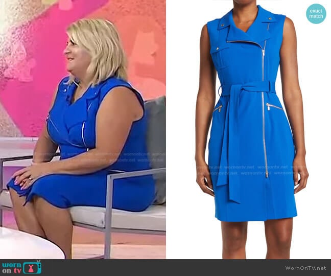 Calvin Klein Moto Tank Dress in Capri