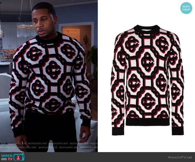 Casablanca 3D Sweater worn by Zac Taylor (Devale Ellis) on Tyler Perrys Sistas