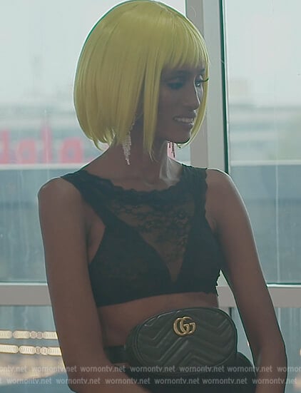 Chanel’s black quilted belted bag on The Real Housewives of Dubai