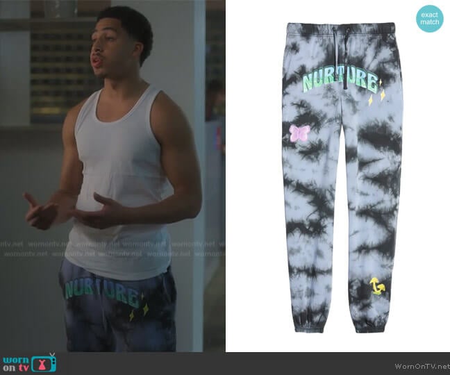Coney Island Picnic Nurture Nature Sweatpants worn by Andre Johnson, Jr. (Marcus Scribner) on Grown-ish