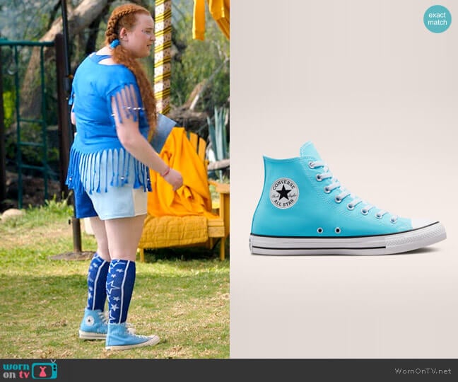 Converse Chuck Taylor All Star Surplus Canvas in Bleached Cyan worn by Ashlyn (Julia Lester) on High School Musical The Musical The Series
