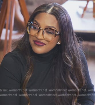 Drew’s animal trim glasses on The Real Housewives of Atlanta