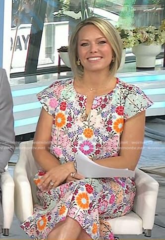 Dylan’s floral print dress on Today