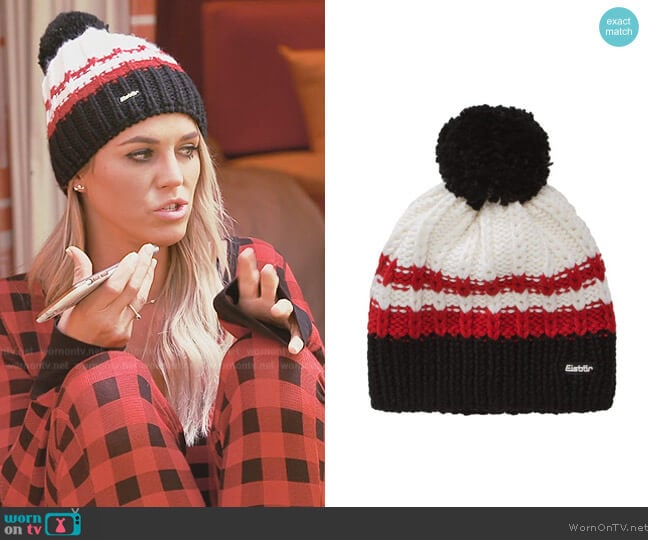 Eisbar Kova Pompon Beanie worn by Olivia Flowers on Southern Charm