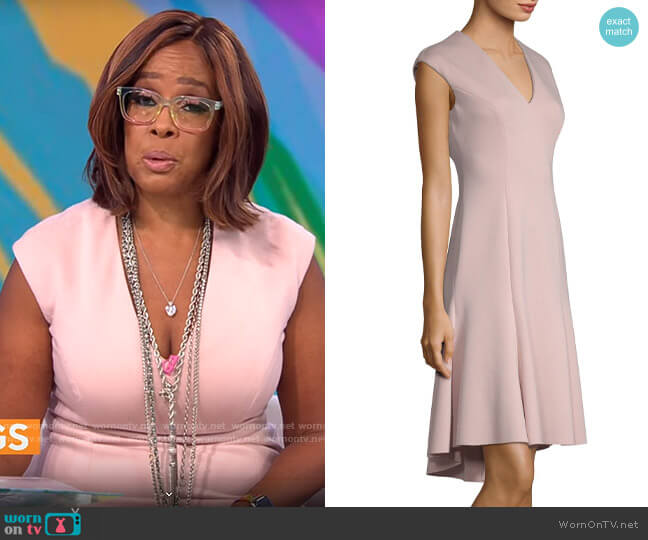 Elie Tahari Moriah Dress worn by Gayle King on CBS Mornings