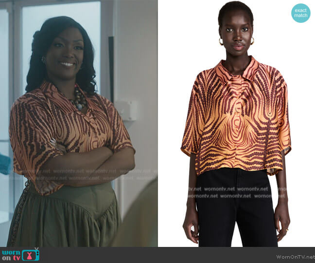 Fe Noel Havana Top worn by (Carolyn Michelle Smith) on The Chi