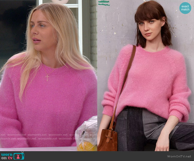 Gerard Darel Leonie Raglan Sleeve Sweater worn by Raquelle Stevens on Selena + Chef