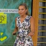 Ginger’s white floral mini dress on Good Morning America
