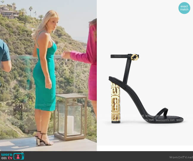 Givenchy G Cube High Heel Sandals worn by Alexandra Rose (Alexandra Rose) on Selling the OC