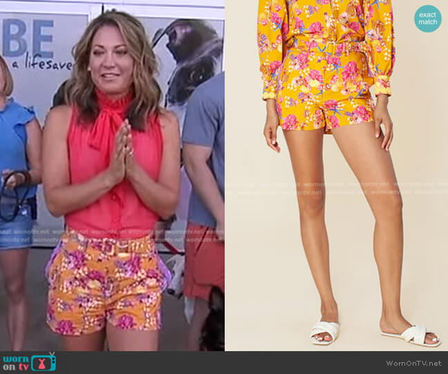 Hale Bob Momoko Shorts worn by Ginger Zee on Good Morning America