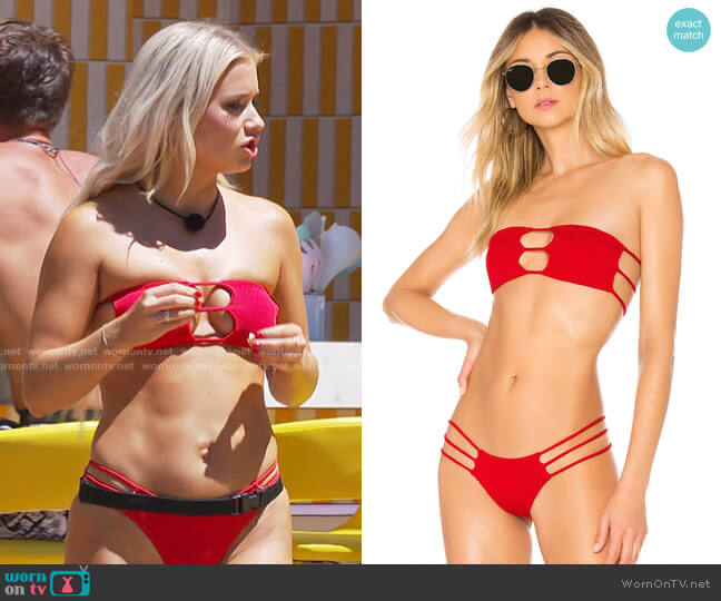 Indah Moto Bandeau Top worn by Deb Chubb on Love Island USA