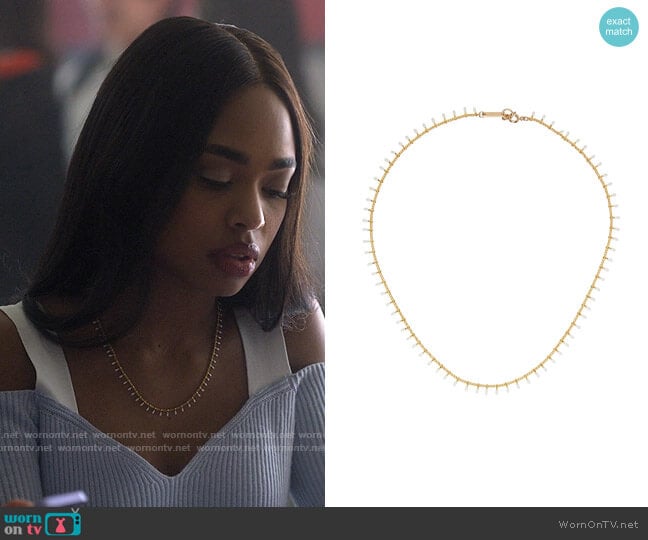 Isabel Marant Casablanca Necklace worn by Faran Bryant (Zaria) on Pretty Little Liars Original Sin