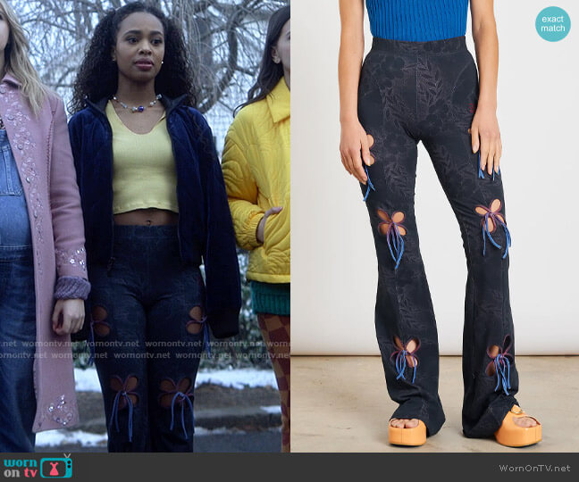 J.Kim Petal Leggings worn by Faran Bryant (Zaria) on Pretty Little Liars Original Sin