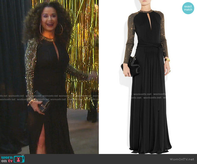 Just Cavalli Evening Dress worn by Kyle Richards on The Real Housewives of Beverly Hills