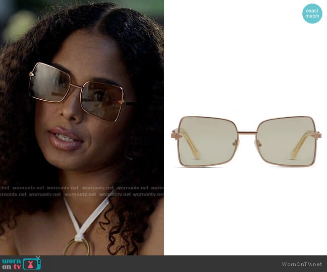 Karen Walker Wisdom Sunglasses worn by Piper (Billie Bodega) on American Horror Stories