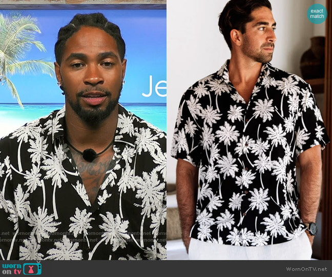 Kenny Flowers The Moon Shine Shirt worn by Jesse Bray on Love Island USA