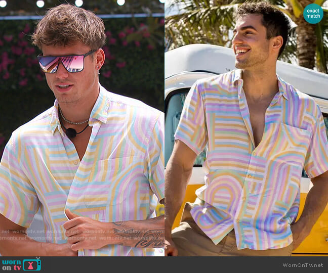 Kenny Flowers The North Shore Shirt worn by Isaiah Campbell on Love Island USA