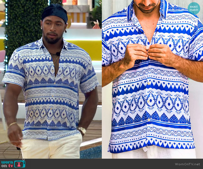 Kenny Flowers The España Shirt worn by Jesse Bray on Love Island USA