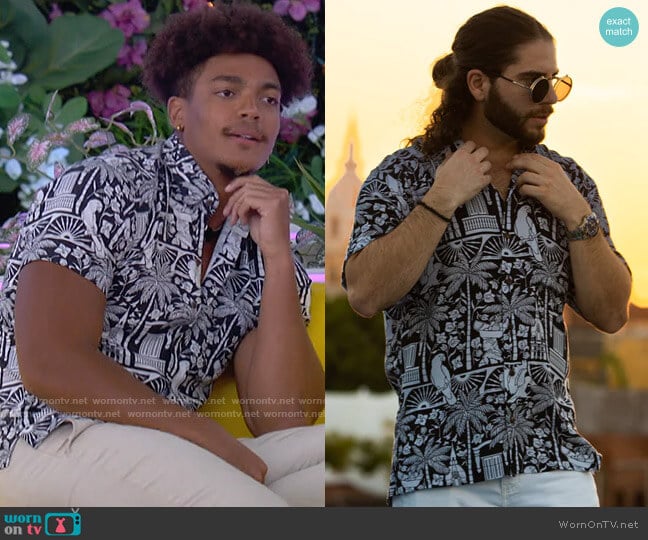 Kenny Flowers The Medellín Shirt worn by Chad Robinson on Love Island USA