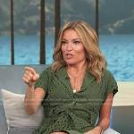 Kit’s green eyelet shirtdress on Access Hollywood