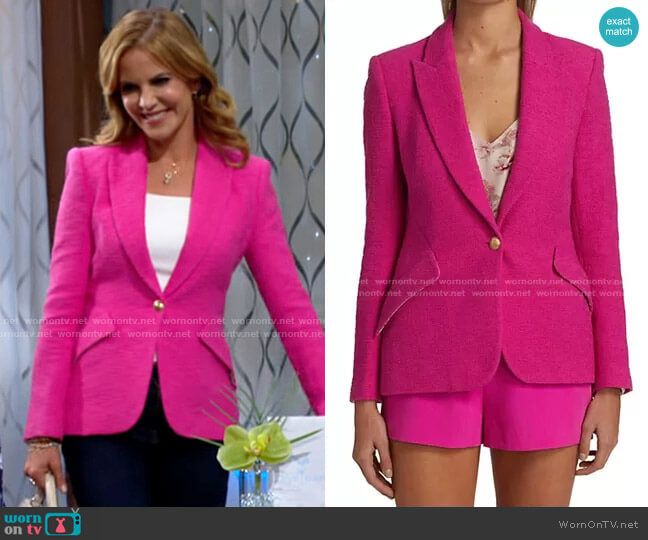L'Agence Chamberlain Blazer in Rose Violet worn by Talia Morgan (Natalie Morales) on The Young and the Restless