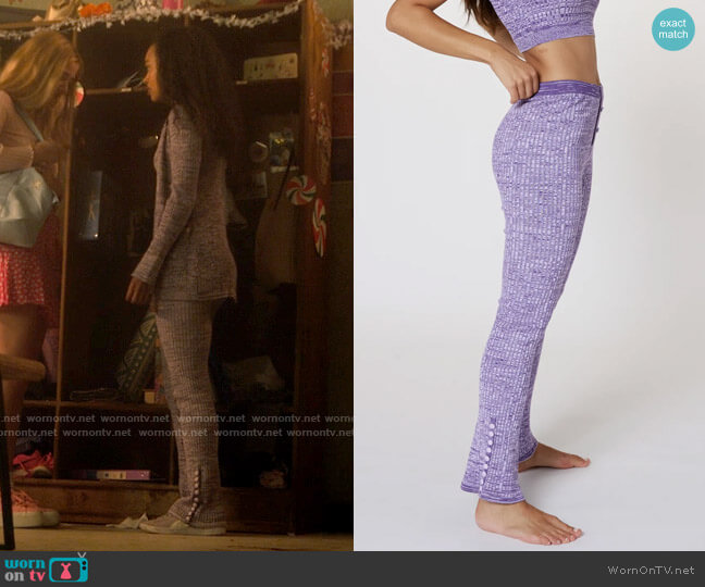 Live the Process Marl Flare in Amethyst Marl worn by Faran Bryant (Zaria) on Pretty Little Liars Original Sin