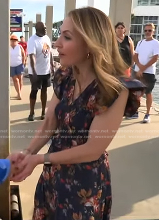 Lori’s blue floral smocked dress on Good Morning America