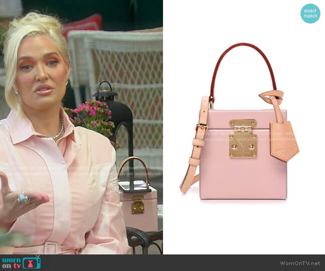 Louis Vuitton Vernis Bleecker Box worn by Erika Jayne on The Real Housewives of Beverly Hills