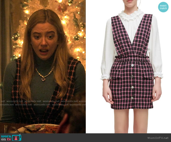 Maje Ritrite Dress worn by Kelly Beasley (Mallory Bechtel) on Pretty Little Liars Original Sin