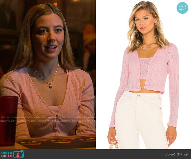 Majorelle Mia Tank Top worn by Kelly Beasley (Mallory Bechtel) on Pretty Little Liars Original Sin