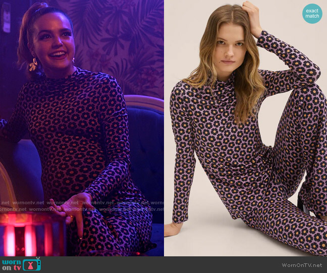 Mango Retro printed T-shirt worn by Imogen Adams (Bailee Madison) on Pretty Little Liars Original Sin