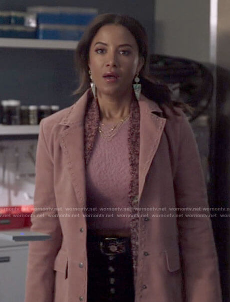 Maria’s pink suede jacket on Roswell New Mexico