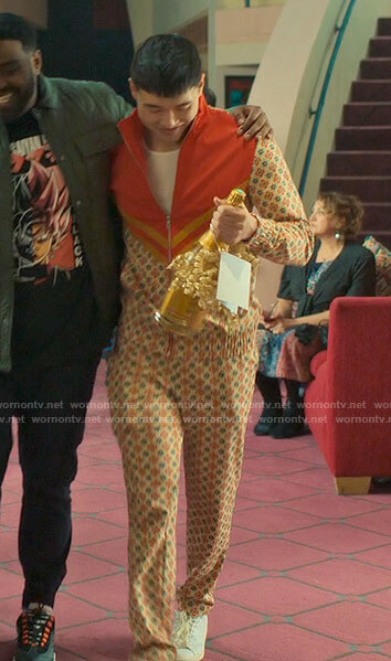 Nicholas’s printed track suit on Loot