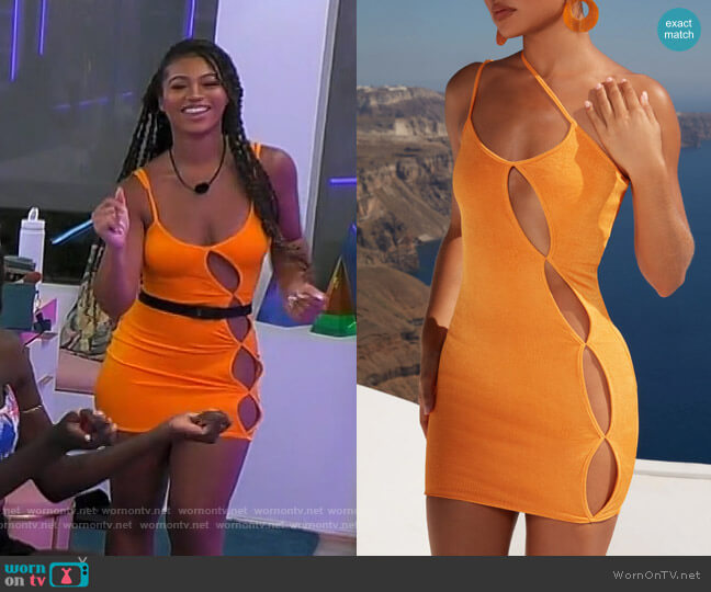 Oh Polly Beach Daze Dress worn by Bria Bryant on Love Island USA