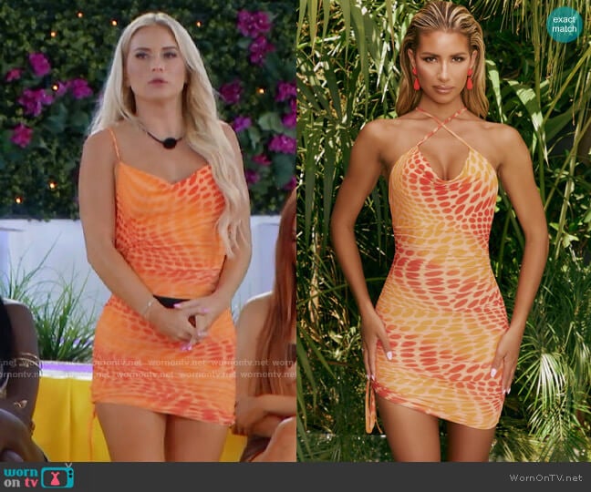 Oh Polly Feel The Groove Dress worn by Deb Chubb on Love Island USA