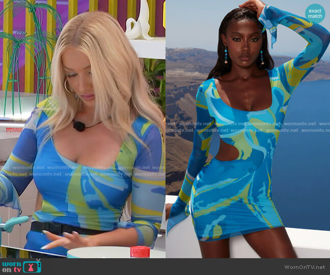 Oh Polly Feelin Wavy Dress worn by Mady McLanahan on Love Island USA