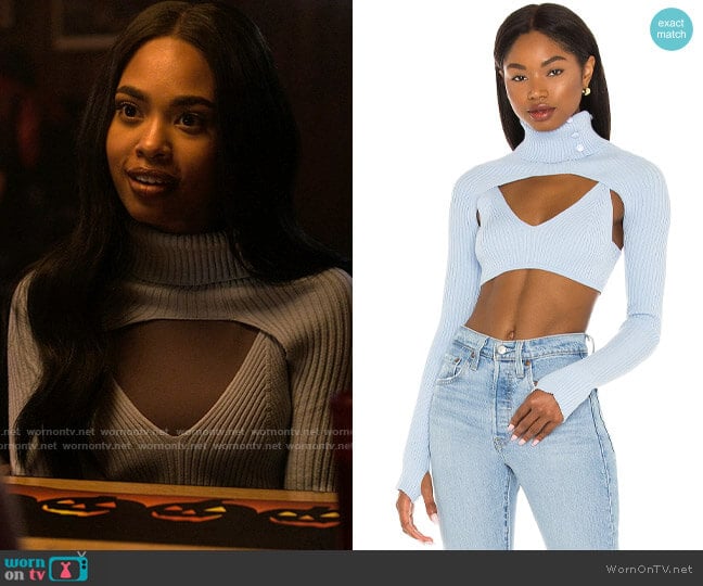 OW Collection Avery Top & Shrug Set worn by Faran Bryant (Zaria) on Pretty Little Liars Original Sin