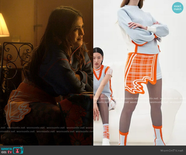PH5 Gianna Eco Colorblocked Skort worn by Noa Olivar (Maia Reficco) on Pretty Little Liars Original Sin