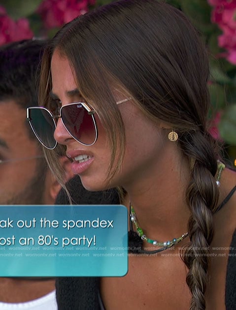 Phoebe’s aviator sunglasses on Love Island USA