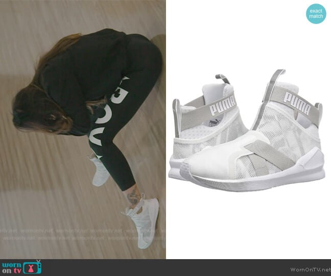 Puma Fierce Strap Swan Wn's Sneakers worn by Sara Al Madani (Sara Al Madani) on The Real Housewives of Dubai