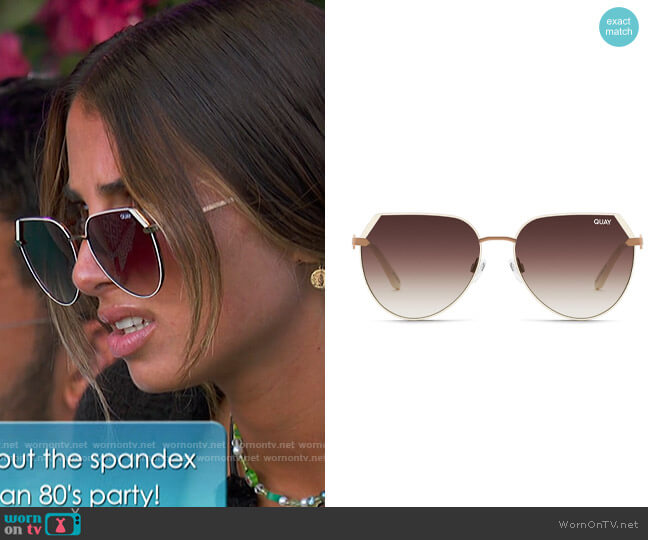 Quay Main Character Sunglasses worn by Phoebe Siegel on Love Island USA