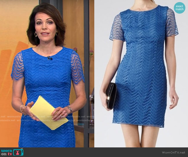 Reiss Lark Dress worn by Tanya Rivero on CBS Mornings