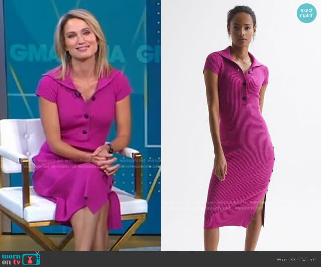 Reiss Mason Dress worn by Amy Robach on Good Morning America