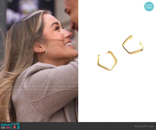 Robyn Rhode Chie Earrings worn by Rachel Recchia on The Bachelorette