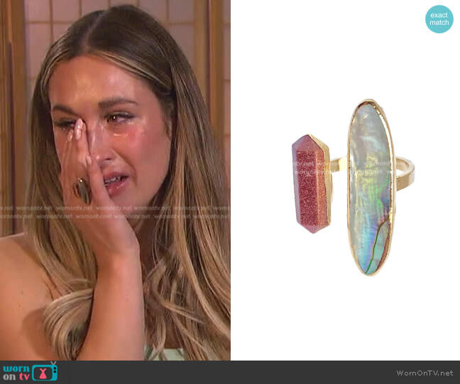 Robyn Rhodes Anna Ring worn by Rachel Recchia on The Bachelorette