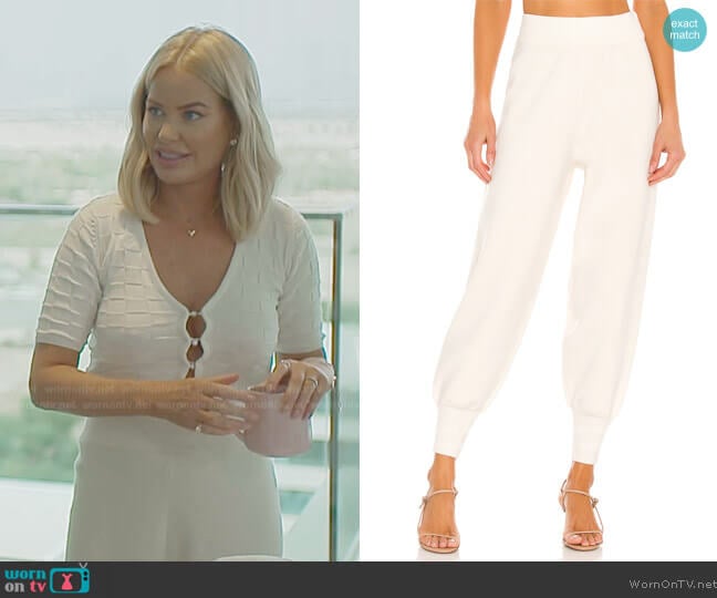 Ronny Kobo Jovita Knit Jogger Pant worn by Caroline Stanbury (Caroline Stanbury) on The Real Housewives of Dubai
